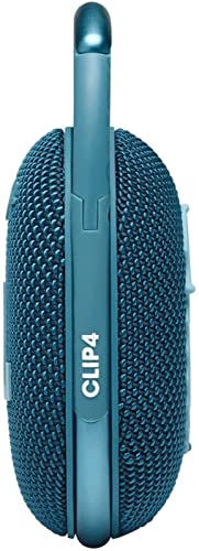 JBL Clip 4: Portable Speaker with Bluetooth, Built-in Battery, Waterproof and Dustproof Feature - Blue New (Renewed) - color: .Blue