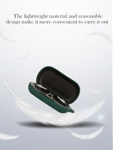 Case for Raycon Open Earbuds True Wireless Bluetooth Headphones,Soft Protective,BOVUGAC Silicone Case Cover with Keychain & Cleaning Kit & Lanyard for Raycon Open Earbuds-Green - color: Green