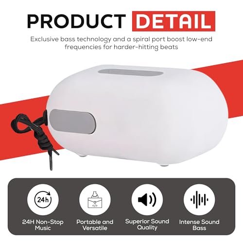 Portable Bluetooth Speakers Wireless Waterproof Bluetooth Speaker with Built in Mic 24 Hours Battery Life Loud Stereo Sound Deep Bass Mini Speaker for Home