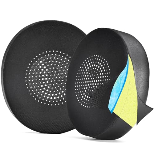 Jabra Elite 45h Evolve2 65 UC 무선 헤드폰용 젤 교체용 이어 패드 쿠션, 부드러운 단백질 가죽 폼 베개 쿨링 귀마개 커버 컵 포함