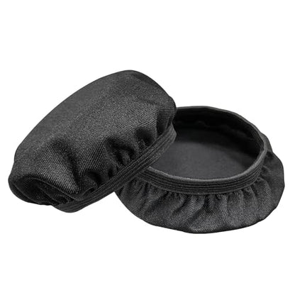 Headphone Ear Pads Covers, 3 Pairs Washable Stretchable Fabric Headphone Covers for Over The Ear Headphones, Fit 3.54" - 4.33" Ear Pads, Gym, Training, Aviation, Gaming - color: Black