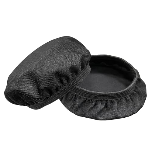 Headphone Ear Pads Covers, 3 Pairs Washable Stretchable Fabric Headphone Covers for Over The Ear Headphones, Fit 3.54" - 4.33" Ear Pads, Gym, Training, Aviation, Gaming - color: Black