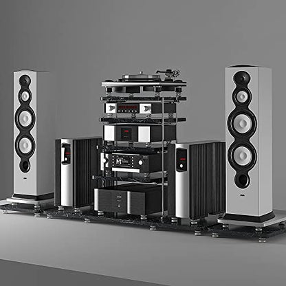 4 Piece Spring Isolation pad Shock Absorber pad Speaker Stand for HiFi amplifiers/Speakers/Turntables/Players Acoustic Isolators