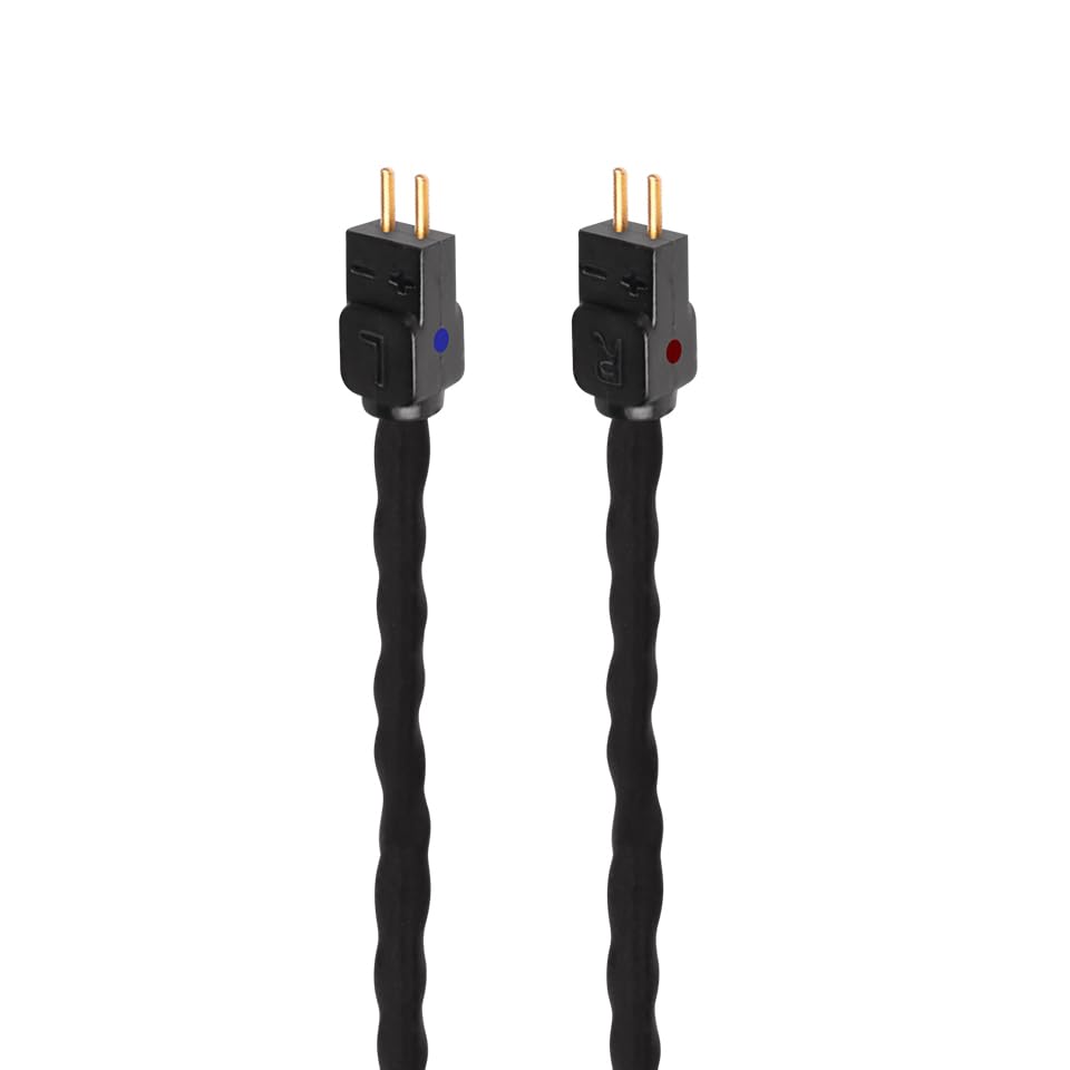 SOUNDLINK 2Pin Earphone Cable Wire for in-Ear Monitor Fits for 1964 w4r um3x es3 es5 - Black - color: Black