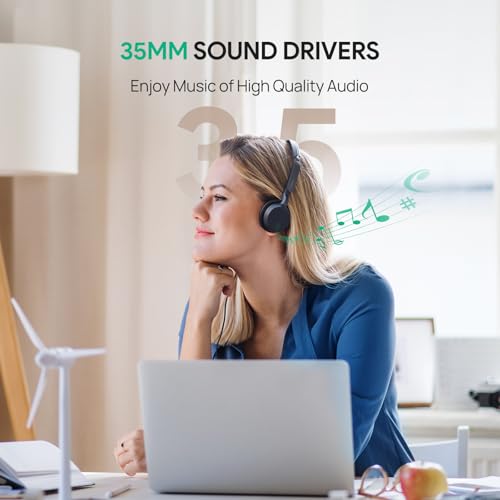 Yealink UH42 USB-C/A Wired Headset,AI Noise Cancelling Mic,in-Line Controls | Teams/Zoom Certified, Dual-Ear Headphones, Plug & Play for PC/Laptop/Phone,7ft Cable, Dynamic EQ, Call Center, Hybrid Work