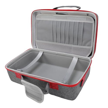 Dpofirs Protective Travel Bag for SLIM Console | Hard Shell Shockproof Storage Case, Controller Holder, WaterResistant, Large Capacity, Gray (Grey) - color: Grey