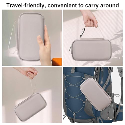 BOVKE Hard Travel Speaker Case for Bose New SoundLink Flex Speaker (2nd Gen) / Bose SoundLink Flex Bluetooth Portable Speaker, Mesh Pocket for Bose Speaker Charger, Charging Cables, Sandstone - color: Sandstone