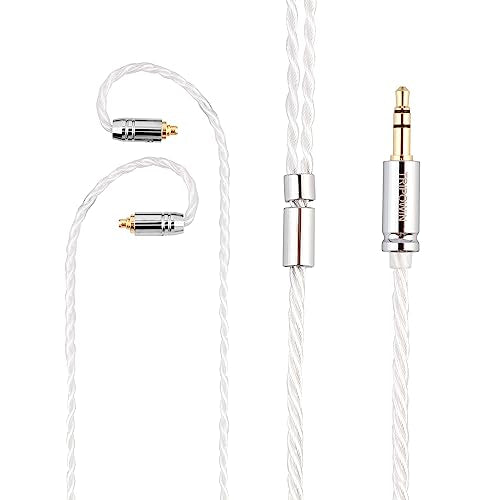 Linsoul Tripowin Solstice 26AWG Silver-Plated Copper HiFi IEM Cable for in Ear Monitor, Audiophile(MMCX) | for in Ear Monitor, HiFi Wired Earbuds, Gaming IEM, Audiophile& Musician Use, MMCX - size: MMCX