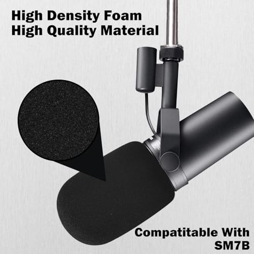 Microphone Cover for SM7B, Mic Cover Foam Microphone Windscreen Compatitable with SM7B Professional Mic Foam for SM7B Recording Condenser Microphones