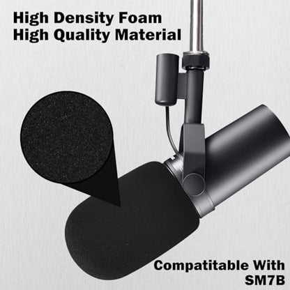 Microphone Cover for SM7B, Mic Cover Foam Microphone Windscreen Compatitable with SM7B Professional Mic Foam for SM7B Recording Condenser Microphones