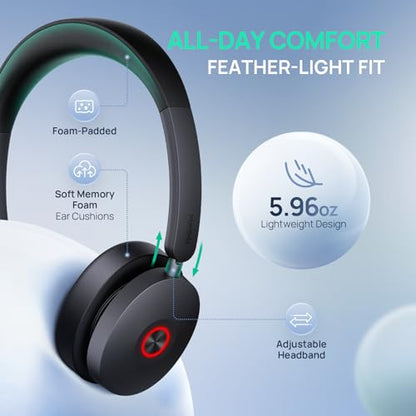 Yealink UH48 ANC Wired USB-C/A Headset,6 AI Noise-Canceling Microphones | Teams/Zoom Certified, Dual-ear Headphones, Call Center,Home,Plug & Play for Laptop/Phone/Computer,Dynamic EQ, 360° Busylight - color: USB-C/A (Teams)