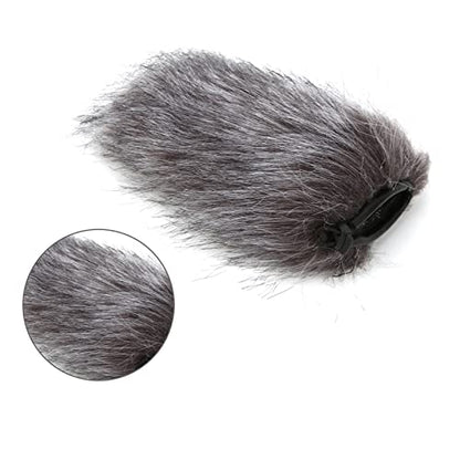 Mic Windscreen, Outdoor Wind Cover, Professional Noise Reduction Universal Fit for Video Recording Mics, Camera Microphones