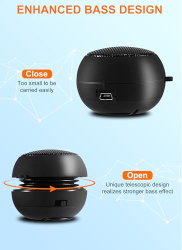 Portable Mini Speaker USB Wired Small Speakers with 3.5mm Aux Input Jack, Travel Speakers for Laptop Computer MP3 Player Speaker for Mobile Phone, MP3, PC | Travel External, For Laptop Computer MP3 Player, For Mobile Phone, PC Compatible
