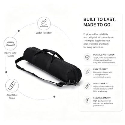 Tripod Case Heavy Duty Tripod Bag with Shoulder Straps and Handles S - size: 22.4 in L * 7.5 in D