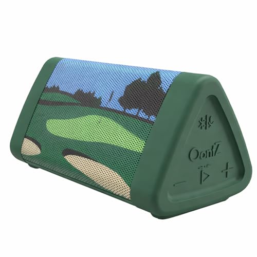 OontZ Angle 3 (4th Gen) – Portable Bluetooth Speaker, 12W Stereo Sound, 24 Hour Playtime, Rich Bass, 100 Foot Wireless Range, Waterproof, Home, Outdoor, Travel, Great Gift and Golf Speaker (Green) - color: Golf-Green