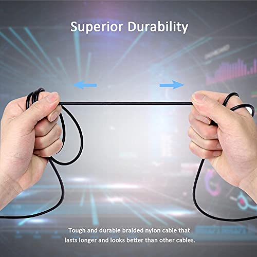 QJYTH Audio Cable Compatible with Arctis3, Arctis 5/Pro Headset (1.5 m) | gold-plated corrosion resistance connectors,compatible with SteelSeries Arctis 3/5/7/Pro Gaming Headset - style: 3.5mm to min usb