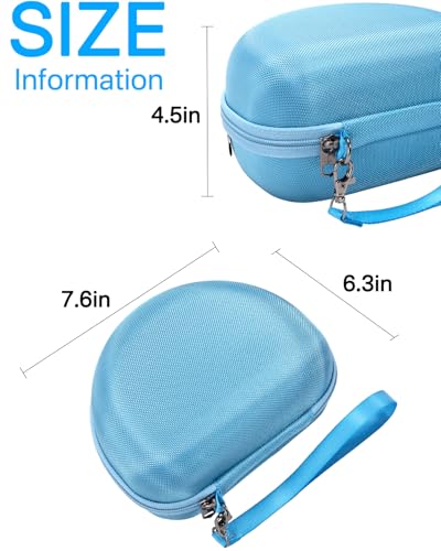 RAIACE Hard Storage Case Compatible with Skullcandy Crusher Over-Ear Headphones, for TOZO HT3 Headphones and More Foldable Headset, Travel Carrying Bag. (Case Only) (Blue) - color: Blue