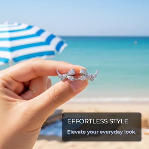 Clip on Earbuds Open Ear Accessories for Bose Ultra Open Earbuds - - color: Bow (Silver)