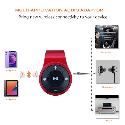 Bluetooth Receiver for Headphone,Headset,Speaker or car Audio,with MIC for Hands-Free Call and Music.