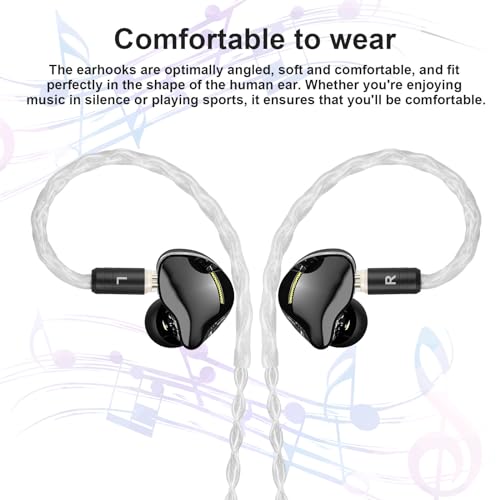 SE215 Cable Compatible with Shure SE215, SE215 Pro, SE315, SE425, SE425 Pro, SE535, SE846, AONIC 3, AONIC 4, AONIC 5, UE900 Earphones, MMCX Audio Cable with 2.5mm/3.5mm/4.4mm Plug, 4ft