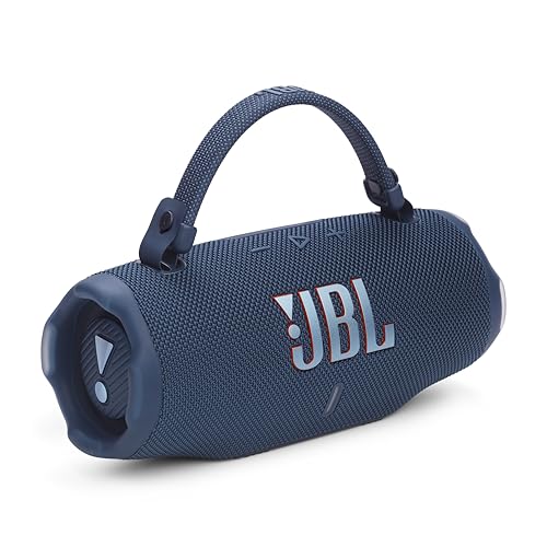 JBL Charge 6 Portable Bluetooth Speaker, Waterproof, Drop-Proof - Blue | Long Battery Life Up To 28 Hours, Quick Charging, Built-In Powerbank, Weatherproof For Outdoor, Poolside, And Shower Use - color: Blue