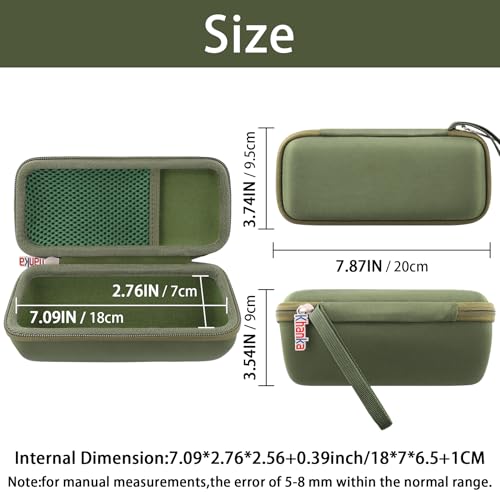 khanka Hard Travel Case Replacement for Sonos Roam 2 / Sonos Roam Portable Smart Bluetooth Speaker - color: Green