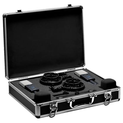 AKG Pro Audio C414XLS Pair Studio Grade Professional Large Diaphragm, Dual Capsule, Multi-Pattern, Vocal & Instrument Condenser Microphone with Aluminum Carrying Case. XLR Connector. Gray with Gold. - style: C414 XLS MATCHED PAIR