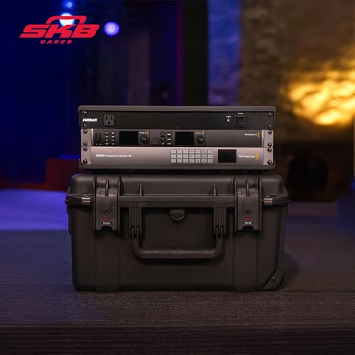 SKB iSeries 3U Shallow Fly Rack Waterproof Polypropylene Hard Case, 9 Inch - size: 3U