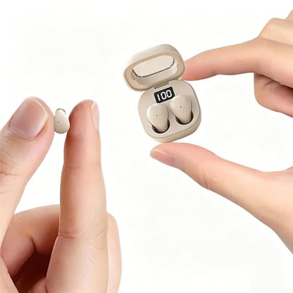 Small Mini Invisible Earbuds Wireless Bluetooth Ear Buds for Small Ears | Discreet Smallest Sleep Earbuds For Small Ears Ear Buds Low Profile Tiny Skin Tone Sleeping Earbuds For Small Ear Canals - color: Nude