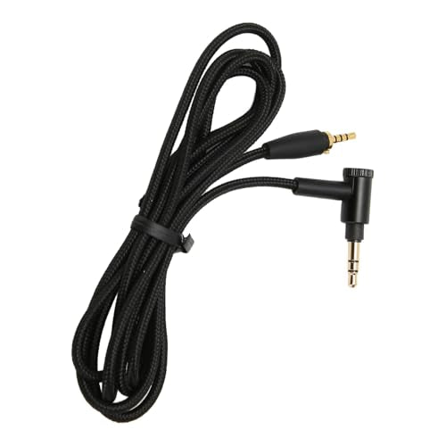 Diyeeni 3.5mm Audio Cable 90 Degree Right Angle, 1.5m/4.9ft Nylon Aux Cord for XL, Compatible with Car, Tablets, Headset, Gold Plated 3.5mm Male to Male Audio Cable