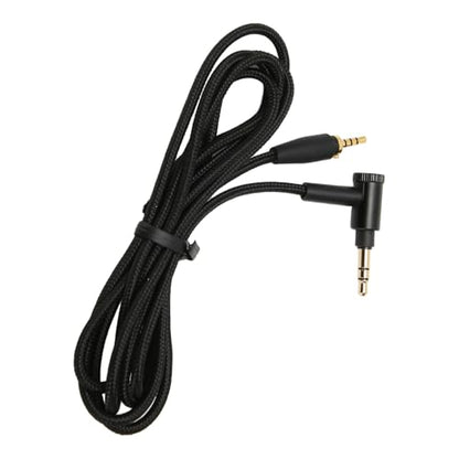 Diyeeni 3.5mm Audio Cable 90 Degree Right Angle, 1.5m/4.9ft Nylon Aux Cord for XL, Compatible with Car, Tablets, Headset, Gold Plated 3.5mm Male to Male Audio Cable
