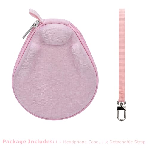 Ginsco Universal Bone Conduction Headphones Case Compatible with SHOKZ New OpenRun Pro 2/Pro 2 Mini/OpenRun/OpenSwim Open-Ear Sport Headphones, Compatible with Raycon/CXK/BAICLUD/MRYTKY (Pink) - color: Pink