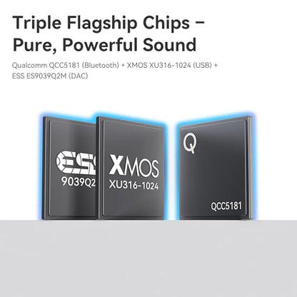Khadas Tea Pro Portable Headphone Amplifier with 0.95" Display, Ultra-Slim BT 5.4 USB Magnetic DAC AMP Design with ES9039Q2M, 3.5 & 4.4mm Outputs,768kHz/32bit, 2100mAh Battery for Hi-Fi Audio - style: Tea Pro with C2C Cable