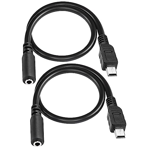 MEIRIYFA Mini USB Male to 3.5mm Female TRRS Audio Cable Mic Cord