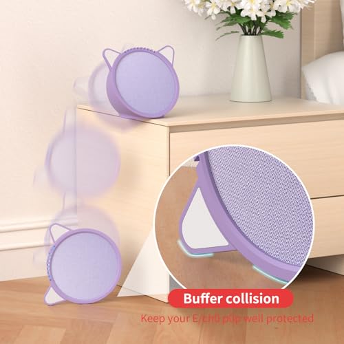Silicone Cover for Ec/-ho P/-op Soft Waterproof Dustproof Portable Protective Case Compatible with Ec-h/o P-o/p Speaker Accessories (Purple) - color: purple