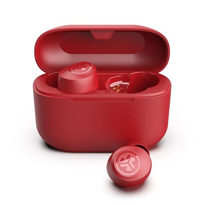 JLab Go Air Pop+ True Wireless Earbuds, Bluetooth 5.3 in Ear Headphones with Microphone, 35H Playtime, USB-C Charging Case, Dual Connect, EQ3 Sound, Rose - color: Rose, style: Pop+