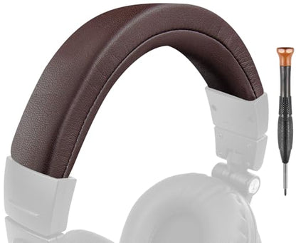 SOULWIT Headband for Audio Technica ATH M50, M50X, M50XWH, M50XBT, M50XBT2, M50S/LE Headphones, Replacement Headstrap Pad Repair Part (Dark Coffee) - color: Dark Coffee