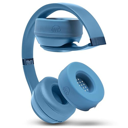 WC SweatZ Solo - Patented Earpad Sweat Covers for Beats Solo 4, Solo 3 & Solo 2, Made by Wicked Cushions | Sweatproof & Machine Washable | Blue Slate - color: Blue Slate
