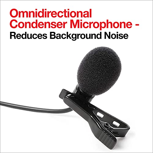 IK Multimedia iRig Mic Lav Lapel Microphone, omnidirectional Condenser lavalier Microphone with 1/8" TRRS Jack, Headphone Out and Daisy-Chaining for iPhone, iPad, Android, Mac, PC - size: Single