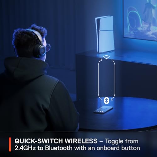 SteelSeries Arctis Nova 5 Wireless Multi-System Gaming Headset - Neodymium Magnetic Drivers [Bluetooth] (Renewed)