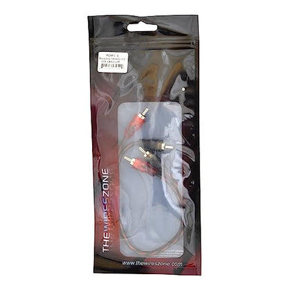 1ft 2-Channels Male-to-Male Twisted Pair OFC RCA Interconnect Cable - size: 1 ft