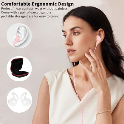 USB C Earbuds Wired Headphones for iPhone 18 Pro Max 17 16 17e,Pink - color: Pink