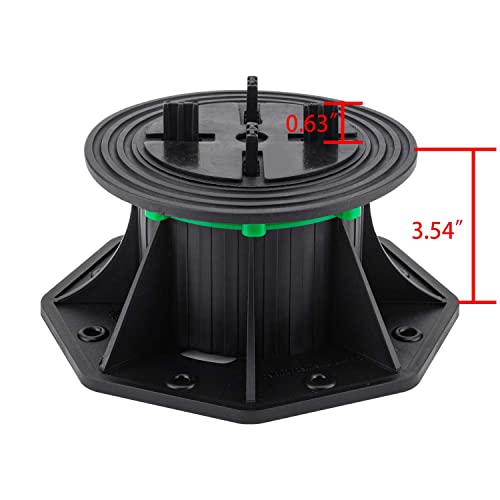 8Pack Adjustable Plastic Pedestal Paver,Floor Slate Support Floor Lift,Deck Support Floor Raising (Split Card Slot) - size: split card slot