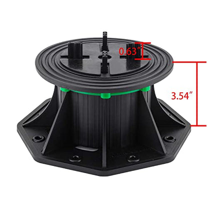 8Pack Adjustable Plastic Pedestal Paver,Floor Slate Support Floor Lift,Deck Support Floor Raising (Split Card Slot) - size: split card slot