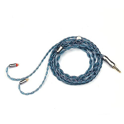 Linsoul Tripowin Altea Upgraded 6N OCC Litz 4 Cores HiFi Earphone Cable | 26 AWG High-Purity Monocrystalline Copper Wires for in Ear Earphone, 3.5mm, 2pin 0.78mm - size: Standard 2pin, style: 3.5mm