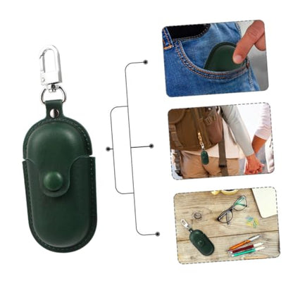 PRETYZOOM Waterproof Earphone Case for 3i Model, Dust-Proof Portable Earphone Holder with Anti-Lost Protection, Dark Green Storage Pouch for Travel and Camping