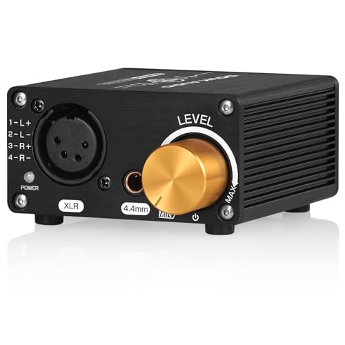 Douk Audio U5PRO HiFi Fully Balanced Headphone Amplifier, Mini Stereo Amp for XLR and 4.4mm Headsets, Replaceable Op-Amps, 18-600Ω Compatibility, 1500mW Output Power