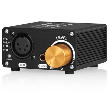 Douk Audio U5PRO HiFi Fully Balanced Headphone Amplifier, Mini Stereo Amp for XLR and 4.4mm Headsets, Replaceable Op-Amps, 18-600Ω Compatibility, 1500mW Output Power