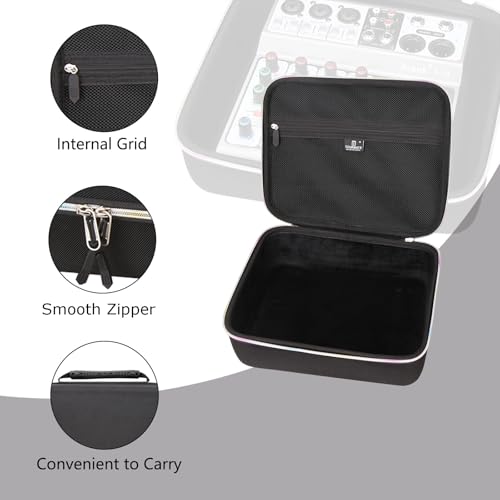 Hard Storage Case for Pyle Professional Audio Mixer - Travel Case for Depusheng M4/M6,Pyle 4/6 Channel PMXU43BT.5 Sound Board Console(Only Box)