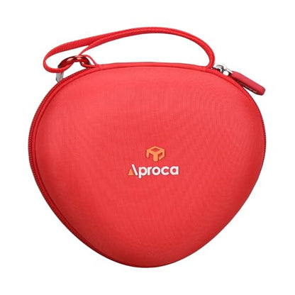 Aproca Kids Headphones Case Compatible with iClever BTH12 / HS19 / BTH26 Kids Bluetooth Headphones, Storage Hard Bag -Red (Case Only) - color: Red